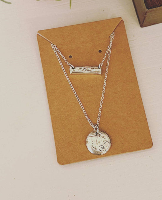 Circle and Bar Double Necklace - A Taste of Kentucky