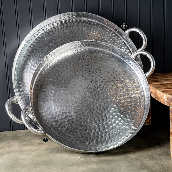 Scalloped Hammered Tray