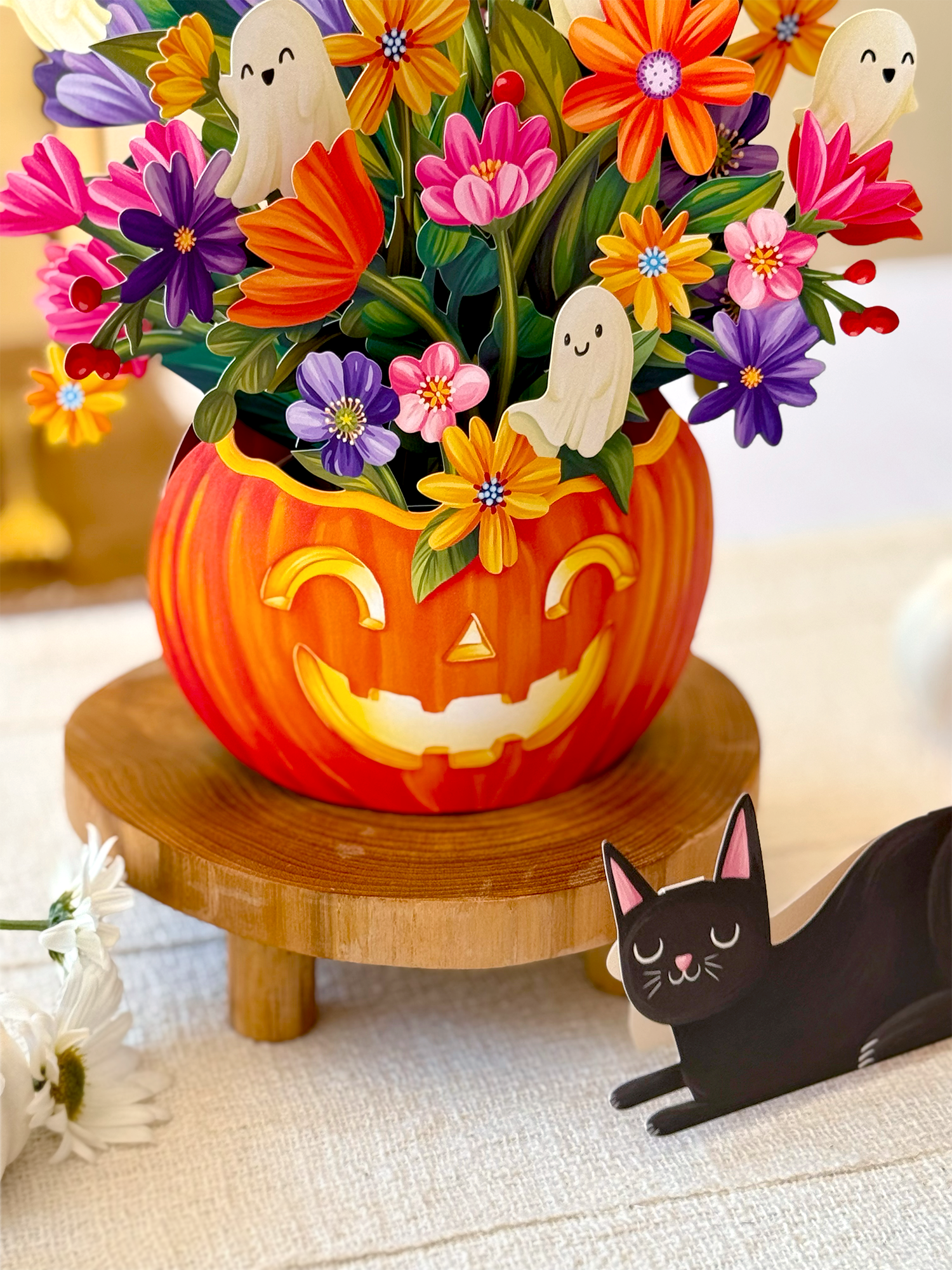 Jack-O'-Lantern Boo-quet (8 Pop-Up Greeting Cards) - A Taste of Kentucky