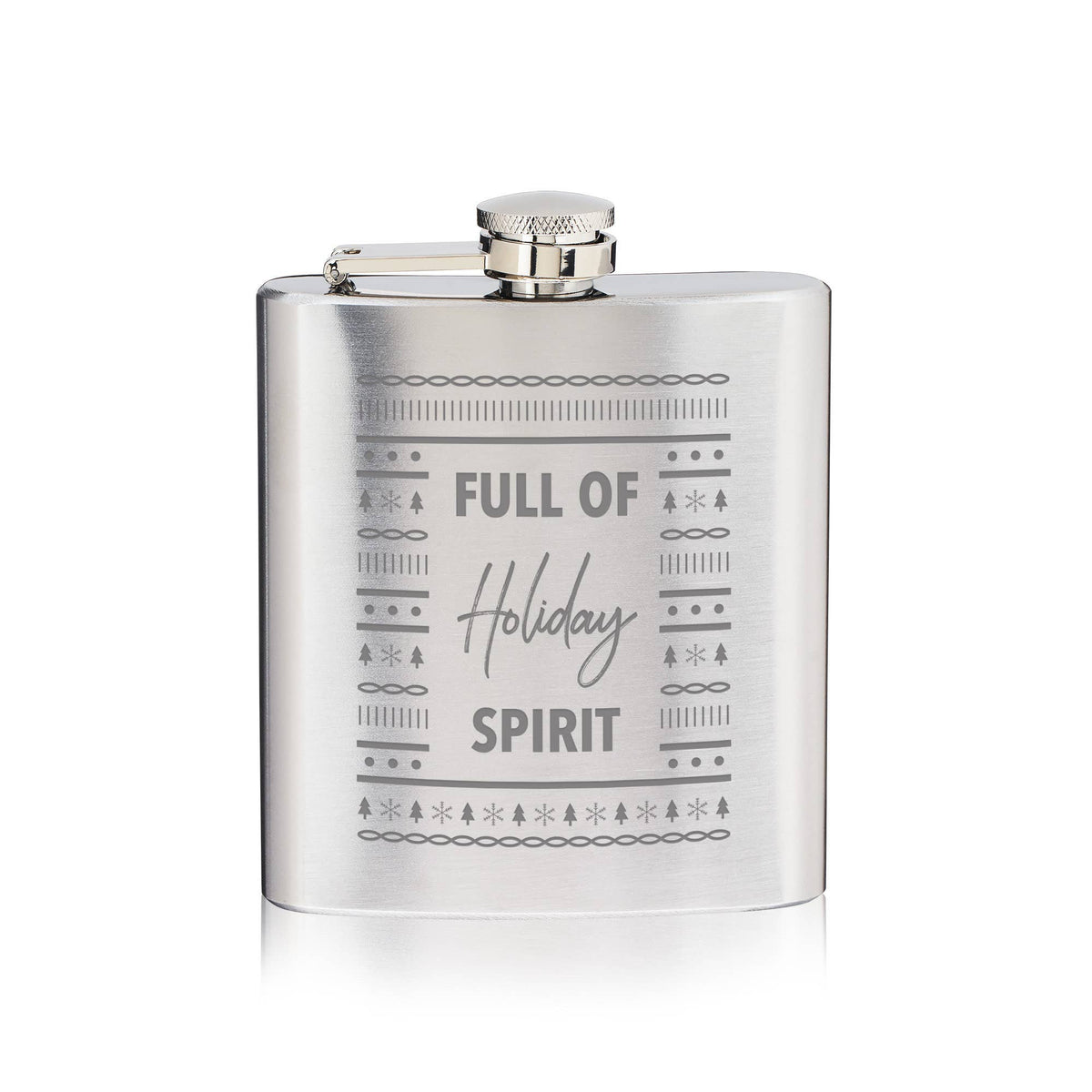 Stainless Steel Flask Full of Holiday Spirit - A Taste of Kentucky