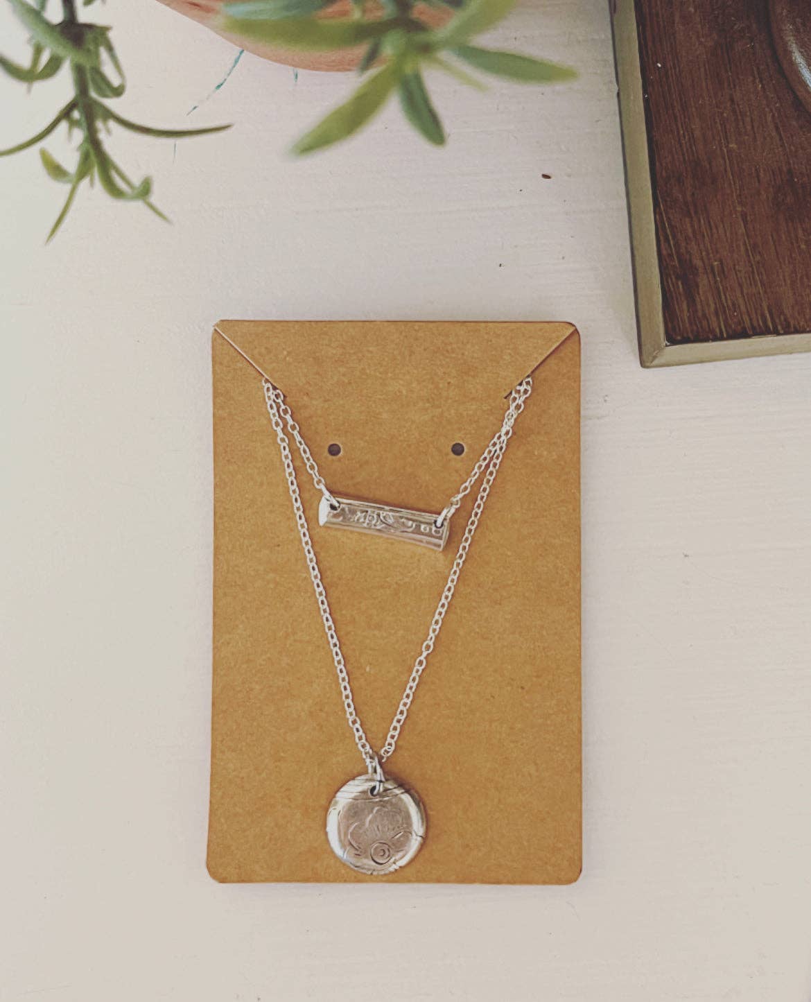 Circle and Bar Double Necklace - A Taste of Kentucky