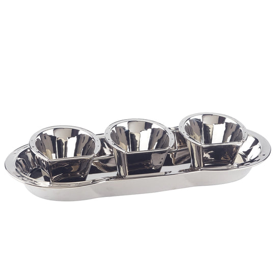 Day at the Races Silver Coast 3D Horseshoe Tray Set - A Taste of Kentucky