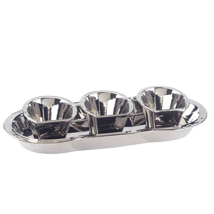 Day at the Races Silver Coast 3D Horseshoe Tray Set - A Taste of Kentucky