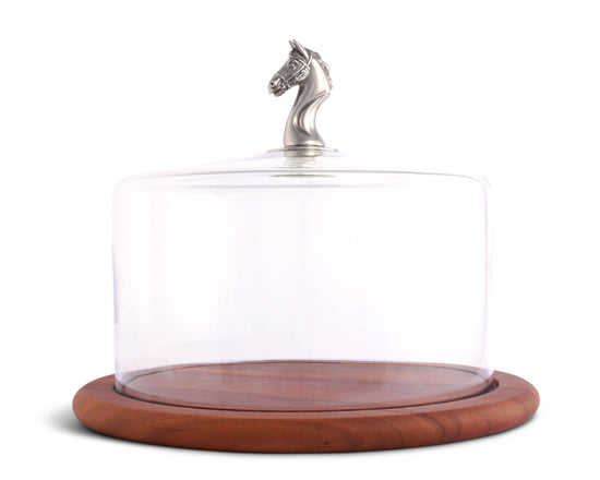 Horse Glass Covered Cheese Wood Board - A Taste of Kentucky