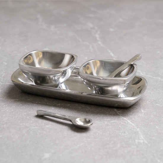 5-Piece Mini Dip Set in Polished Aluminum - A Taste of Kentucky