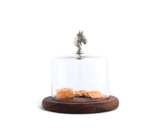 Horse Glass Covered Cheese Wood Board - A Taste of Kentucky