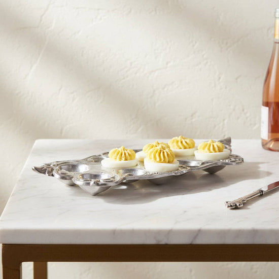 Fleur-De-Lis Deviled Egg Holder - A Taste of Kentucky