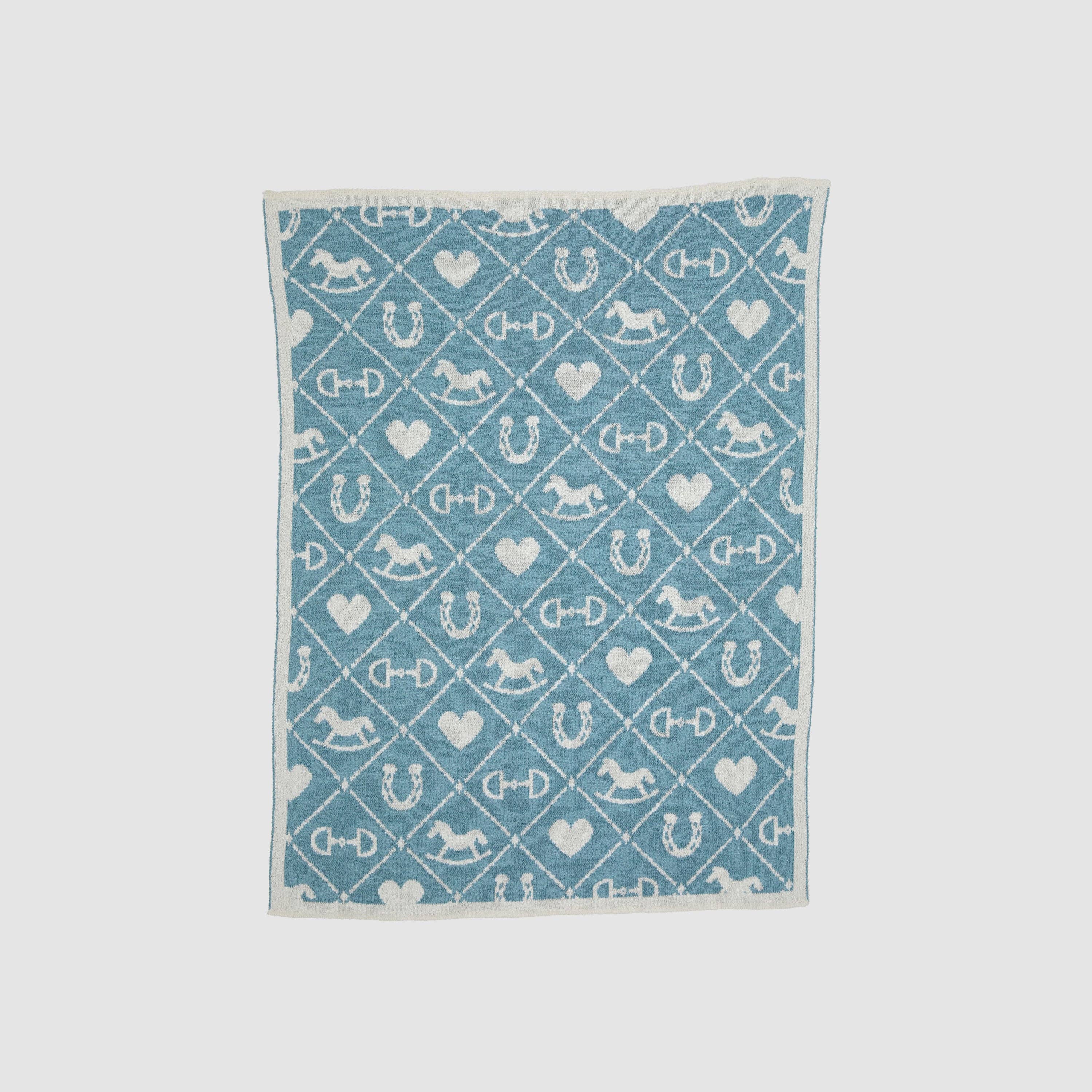 Baby Cotton Knit Blanket - Pony Quilt - A Taste of Kentucky