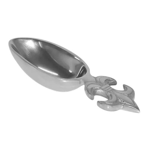 7" Fleur De Lis Silver Ice Scoop - A Taste of Kentucky