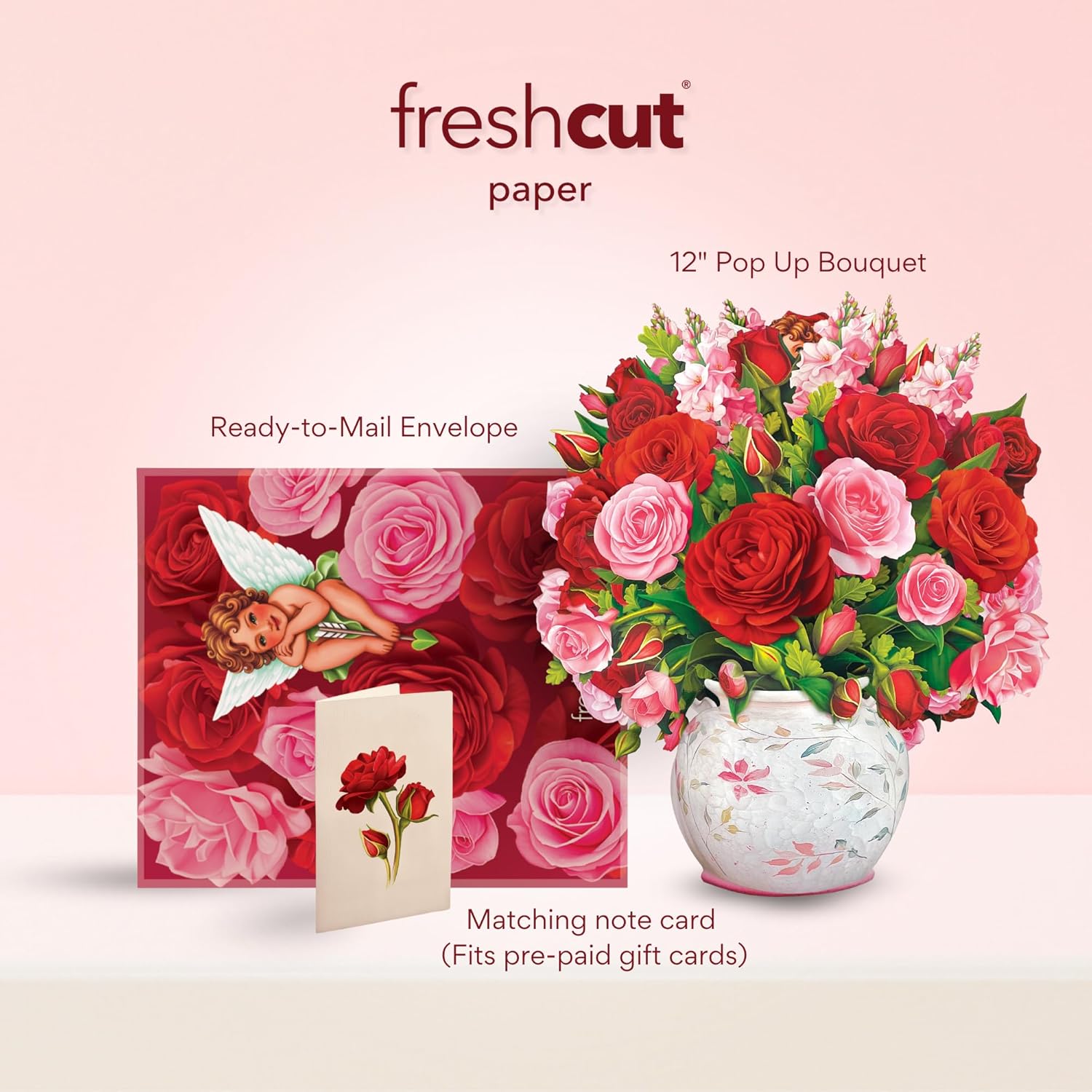 Blooming Roses Pop-Up Bouquet – 3D Paper Flower Card - A Taste of Kentucky
