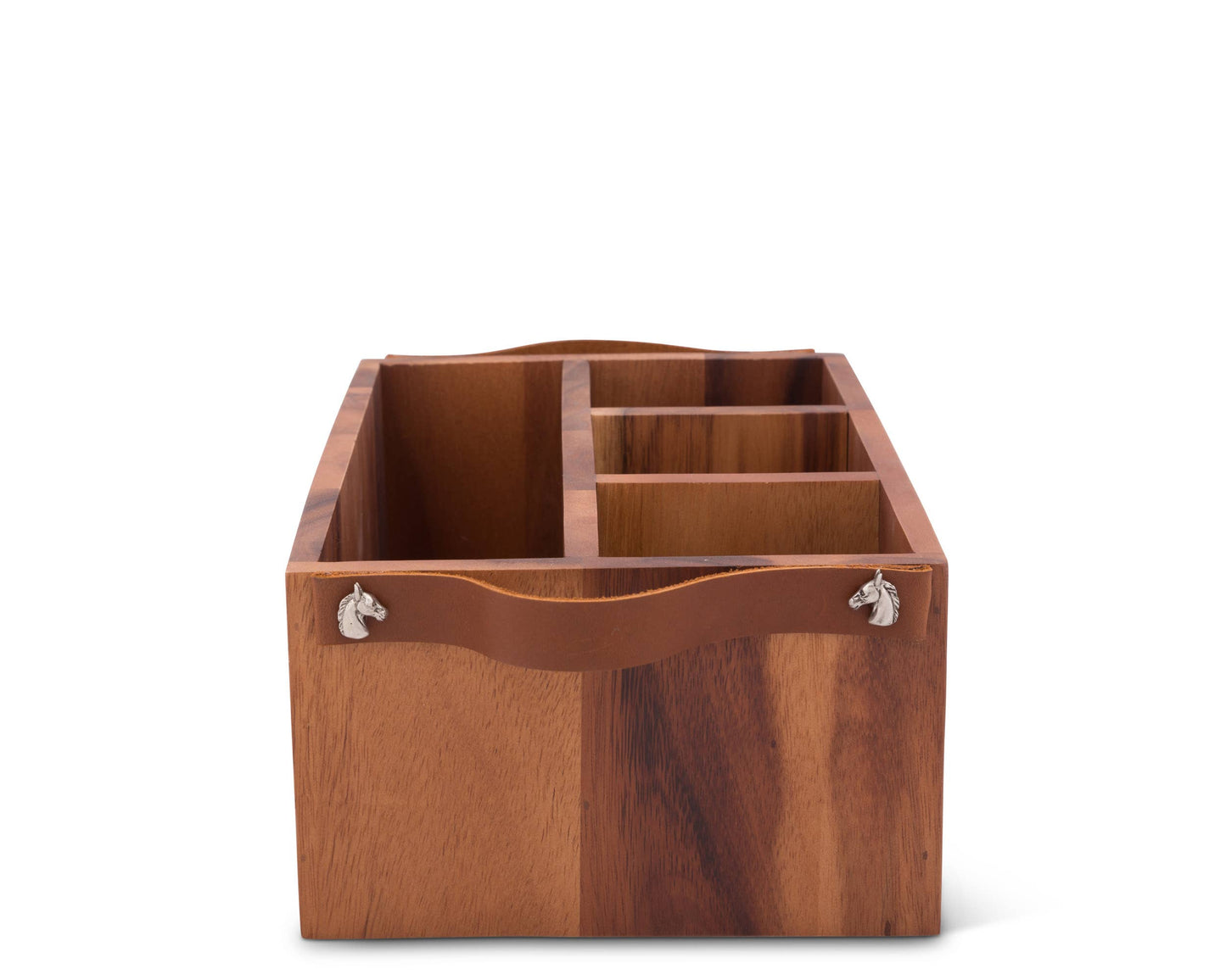Horse Bits Leather Handles Flatware Caddy - A Taste of Kentucky