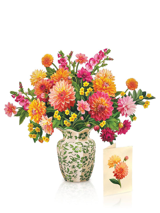 Dahlia Sunrise (8 Pop-up Greeting Cards) - A Taste of Kentucky