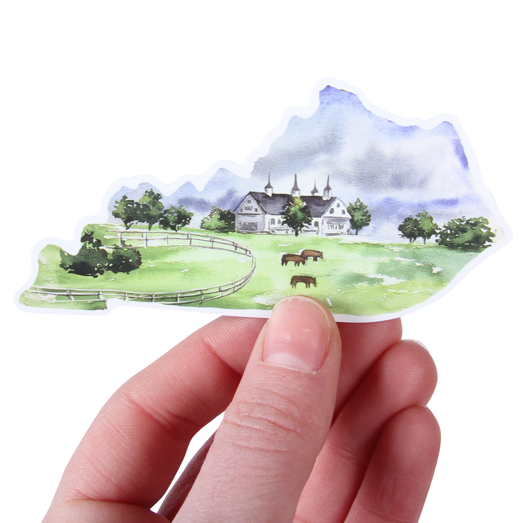 Kentucky Horse Farm Sticker - A Taste of Kentucky