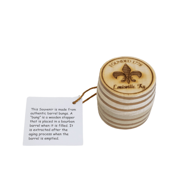 Kentucky Heritage Bourbon Barrel Bung Ornament - A Taste of Kentucky