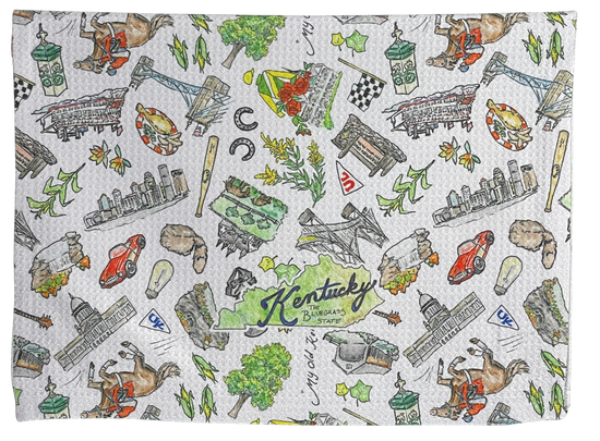 Kentucky tea towel - A Taste of Kentucky