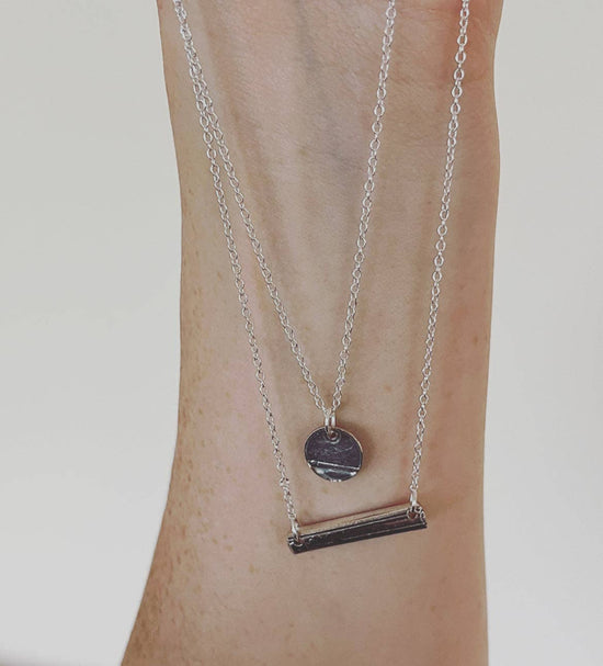 Circle and Bar Double Necklace - A Taste of Kentucky
