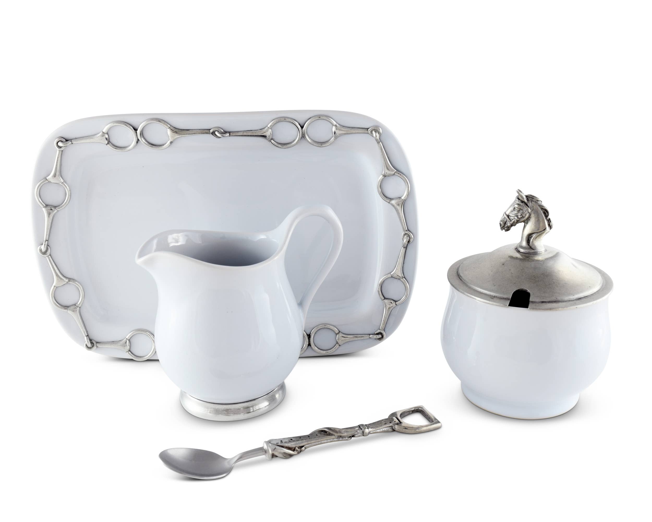 Equestrian Sugar and Creamer Set - A Taste of Kentucky