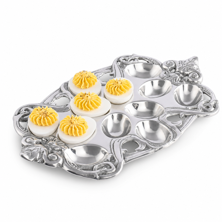 Fleur-De-Lis Deviled Egg Holder - A Taste of Kentucky