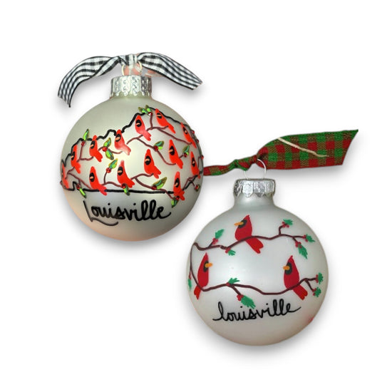 Cardinal Hand Painted Ornaments