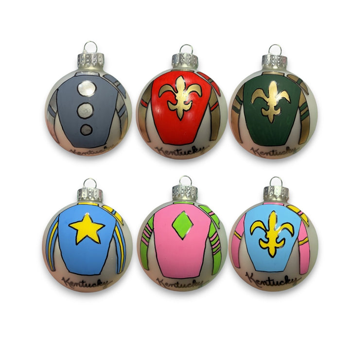 Jockey Silk Hand Painted Ornaments