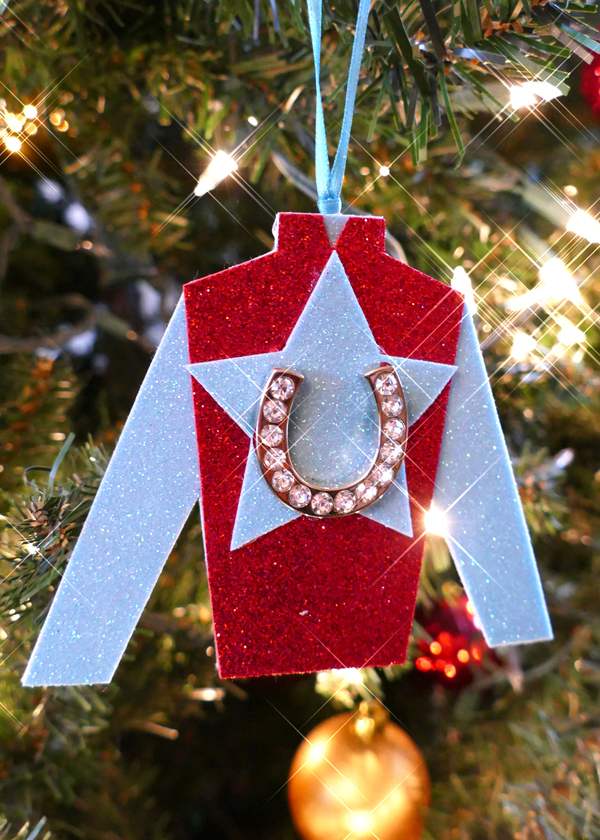 Heather French Henry Handcrafted Jockey Silks Christmas Ornaments | Kentucky Racing Decor