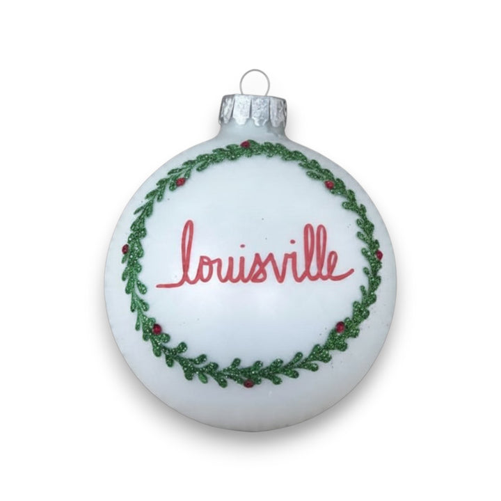 Louisville Wreath Bulb Ornament - Large