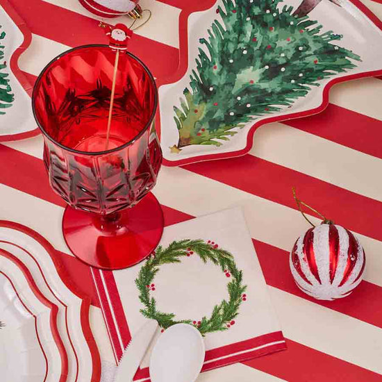 Merry & Bright Paper Cocktail Napkins - A Taste of Kentucky