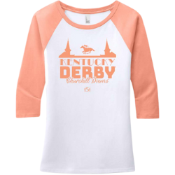 Kentucky Derby 151 Women's Raglan 3/4 Sleeve Shirt - A Taste of Kentucky
