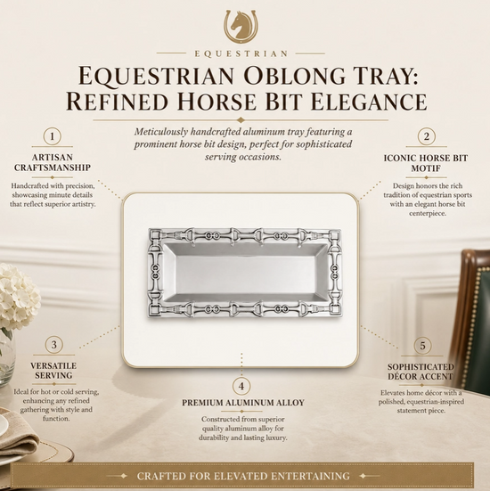 Equestrian Oblong Tray