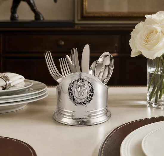 Horse Head Silverware Caddy