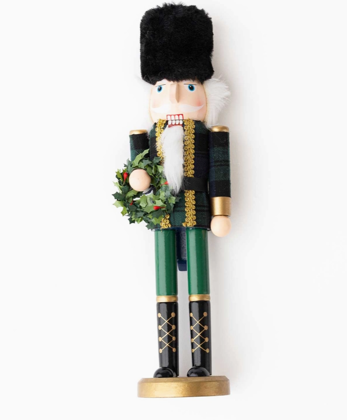 15" Hand-Painted Wood Nutcracker