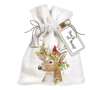 Luxury Floral Soap in Linen Gift Bag - 6oz - A Taste of Kentucky