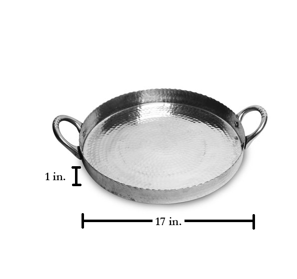 Scalloped Hammered Tray