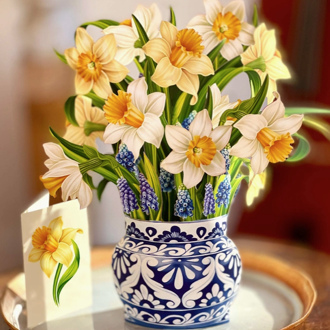 English Daffodils Paper Flower Bouquet - A Taste of Kentucky