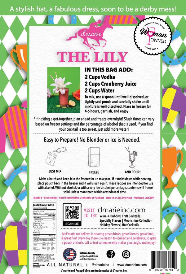 D’Marie Derby Collection Lily Slush Cocktail Mix - A Taste of Kentucky