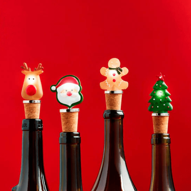Light Up Christmas Bottle Stoppers - A Taste of Kentucky