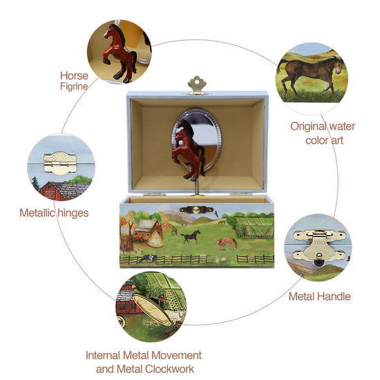 Country Horse Jewelry Box: Christmas 2025 Gift | Wholesale - A Taste of Kentucky