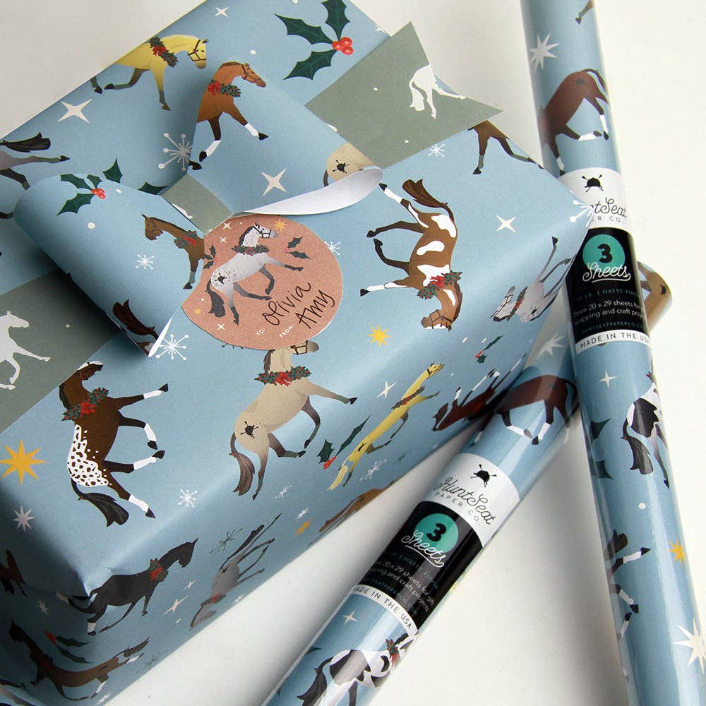 Christmas Gift Wrap - Hunt Seat Paper Co. - A Taste of Kentucky