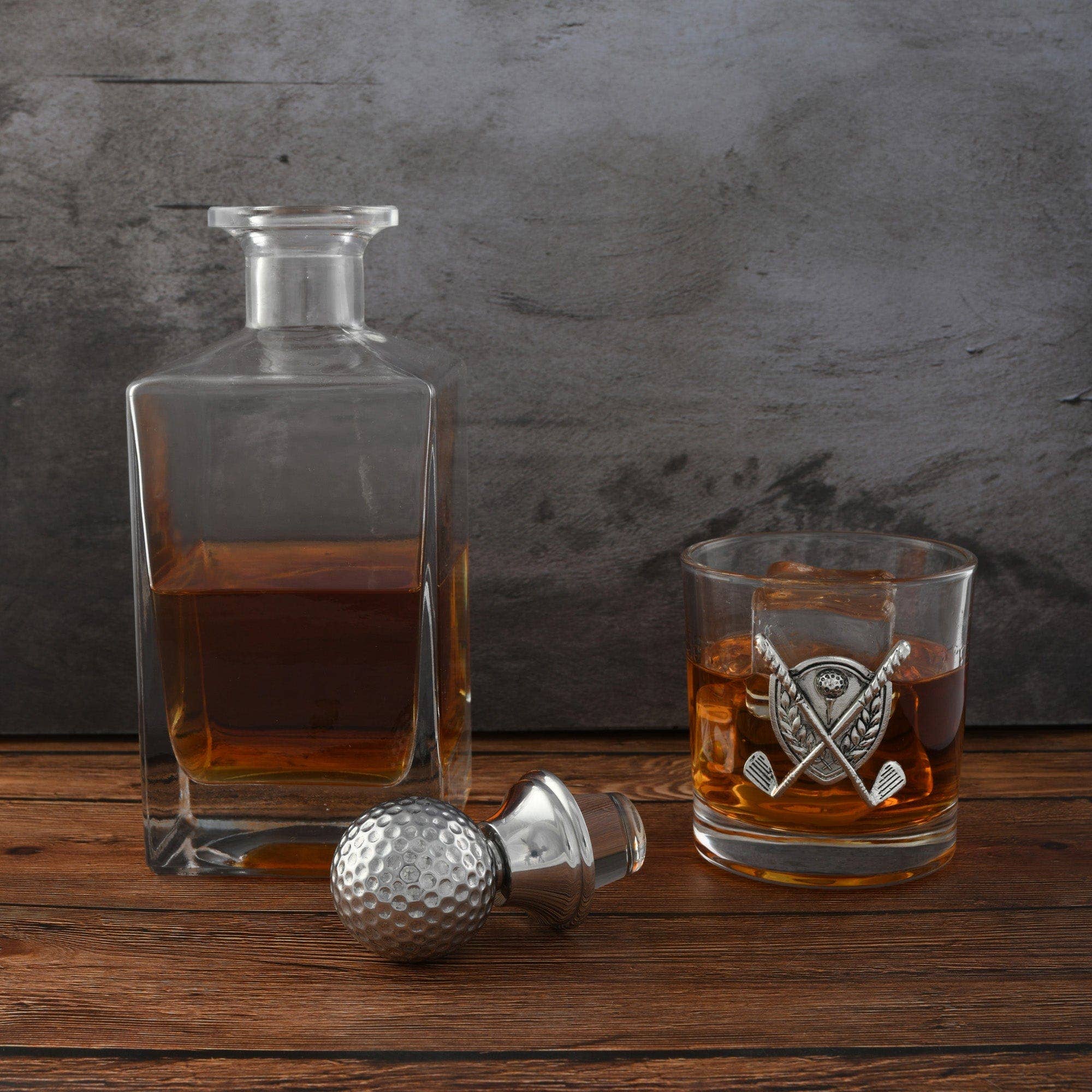 Golf Decanter Set with Pair Glasses - A Taste of Kentucky