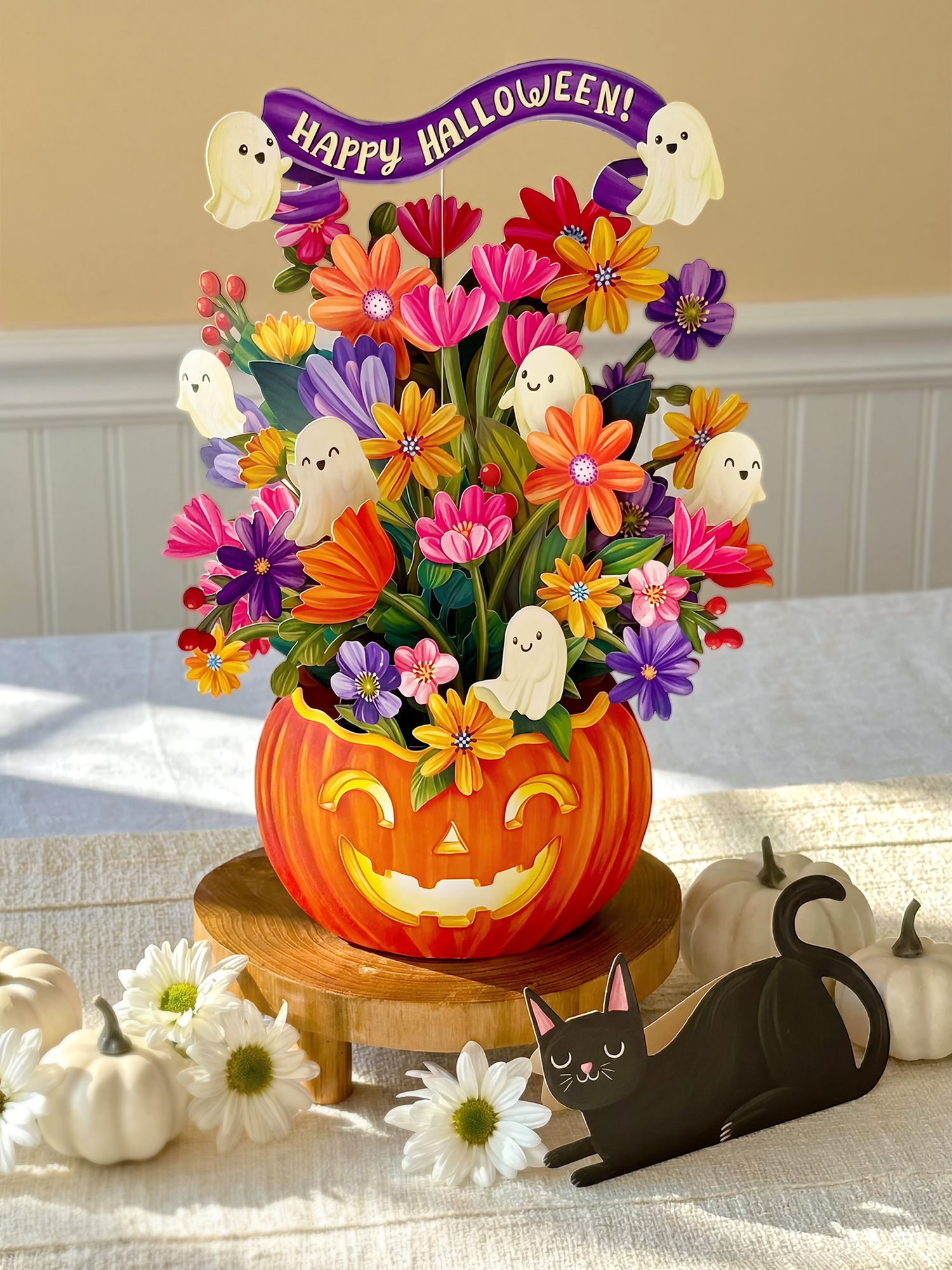 Jack-O'-Lantern Boo-quet (8 Pop-Up Greeting Cards) - A Taste of Kentucky