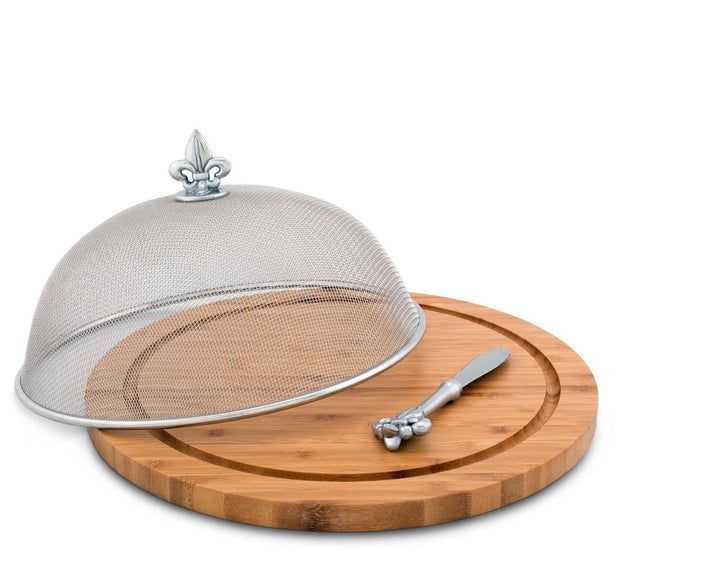 Fleur de Lis 3 Piece Picnic Cheese Board /Spreader - A Taste of Kentucky
