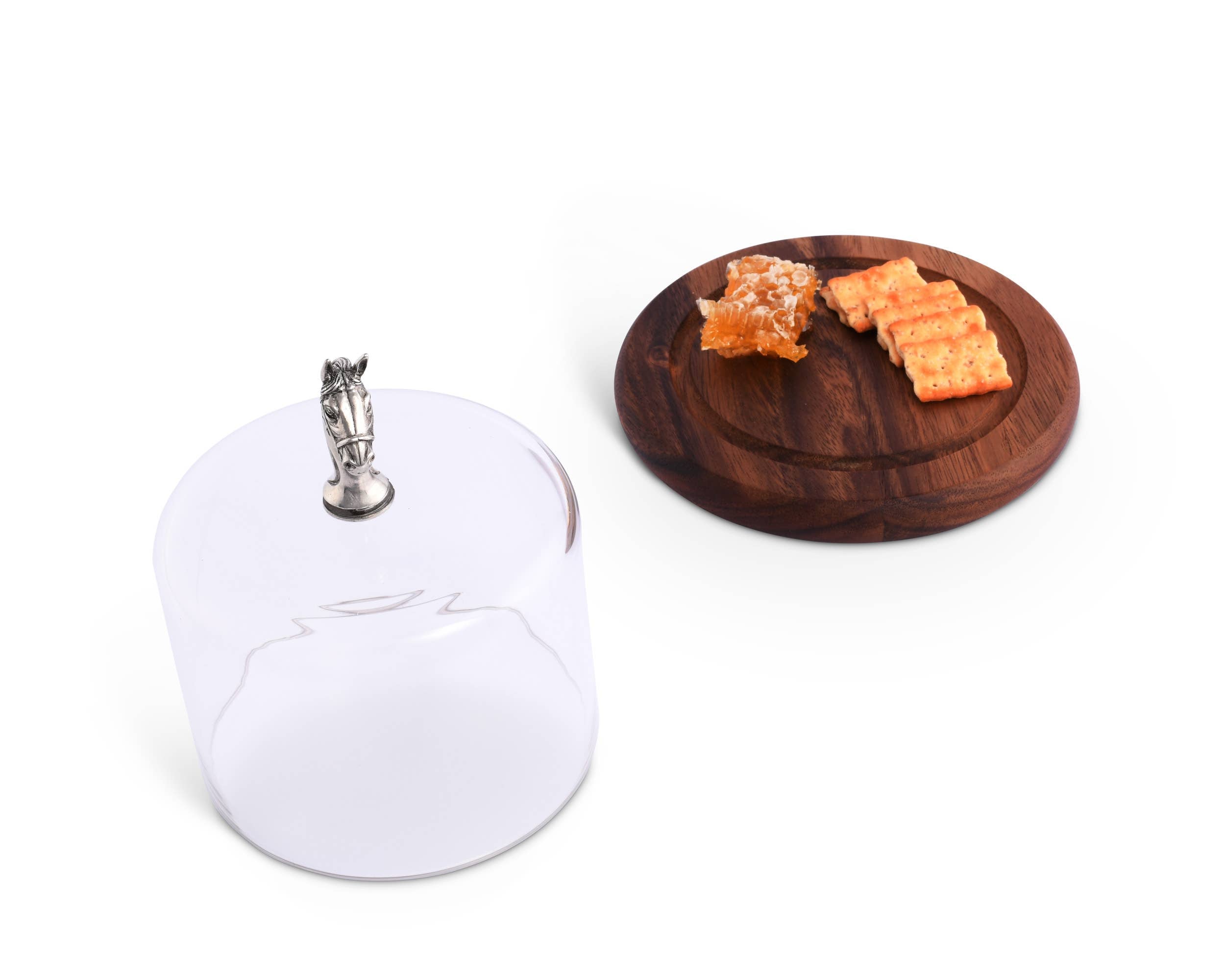 Horse Glass Covered Cheese Wood Board - A Taste of Kentucky