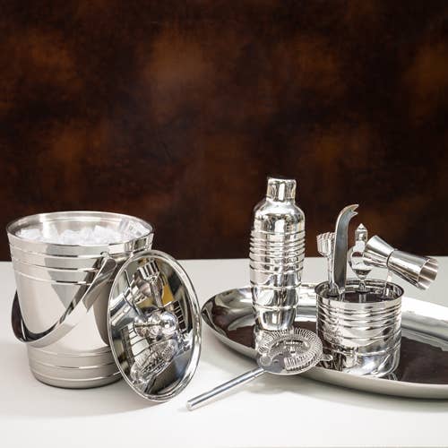 Stainless Steel Bar Tools & Holder - A Taste of Kentucky