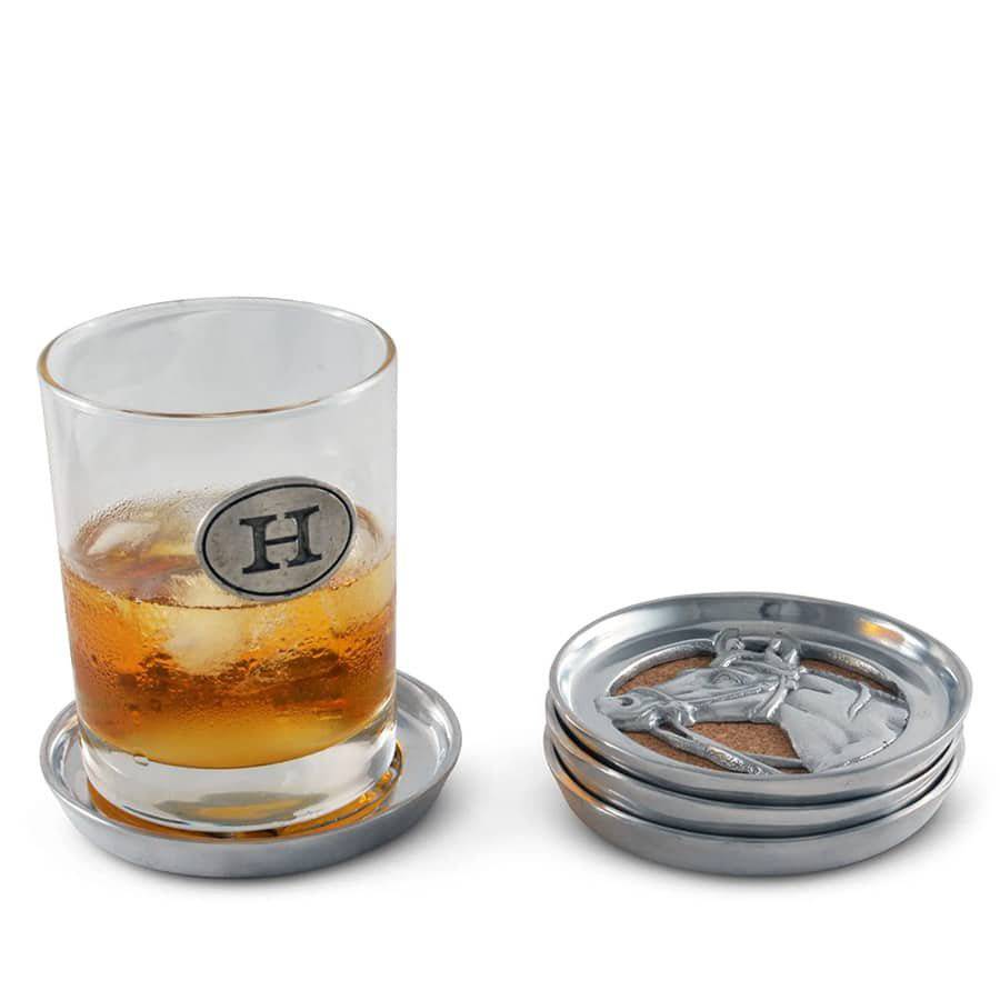 Arthur Court Equestrian Drink Coaster Set of 4 - A Taste of Kentucky
