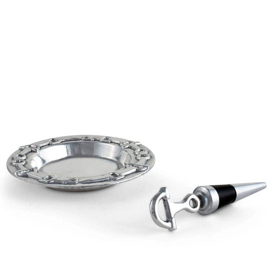 Arthur Court Equestrian Wine Coaster & Bottle Stopper - A Taste of Kentucky