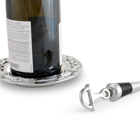 Arthur Court Equestrian Wine Coaster & Bottle Stopper - A Taste of Kentucky