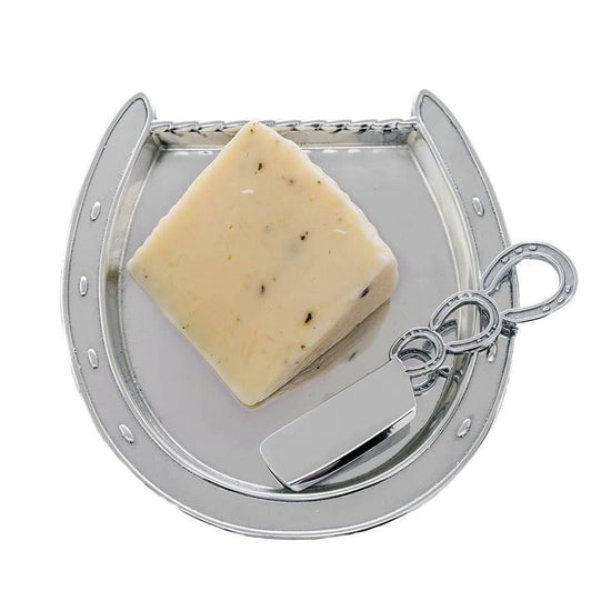 Arthur Court Horseshoe Plate with Server - A Taste of Kentucky