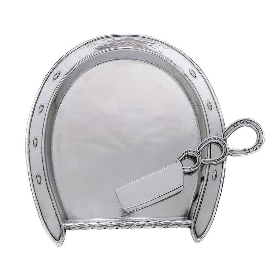 Arthur Court Horseshoe Plate with Server - A Taste of Kentucky