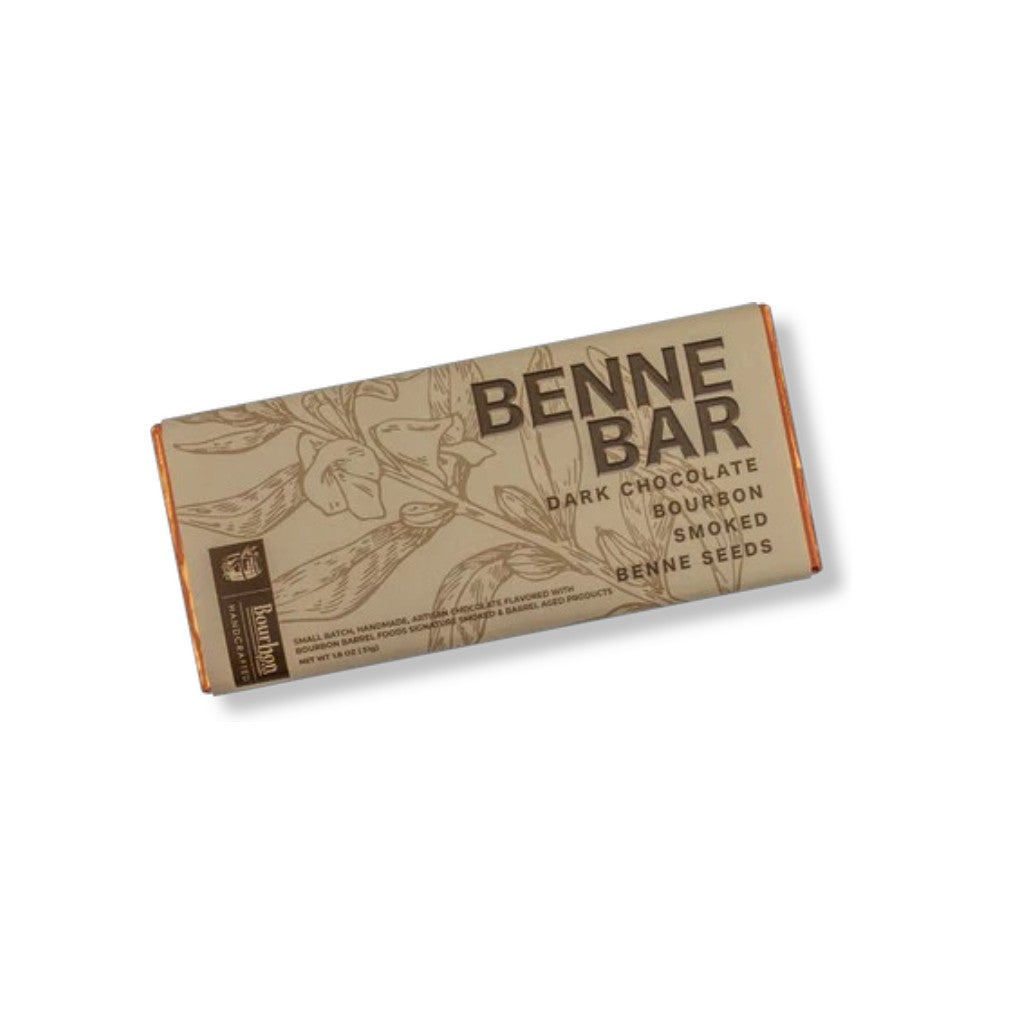 Benne Bar packaging with text on a white background