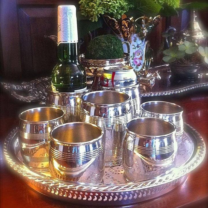 Asa Blanchard Pewter 4" Slim Barrel Beaker - A Taste of Kentucky